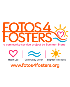 Fotos4Fosters logo — a community-service project by Summer Stone